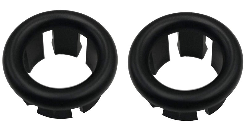 VRSS 6-Claw Bathroom Kitchen Sink Overflow Ring Basin Trim Cover Hole Insert in Caps (2Pcs Black) - Image 1